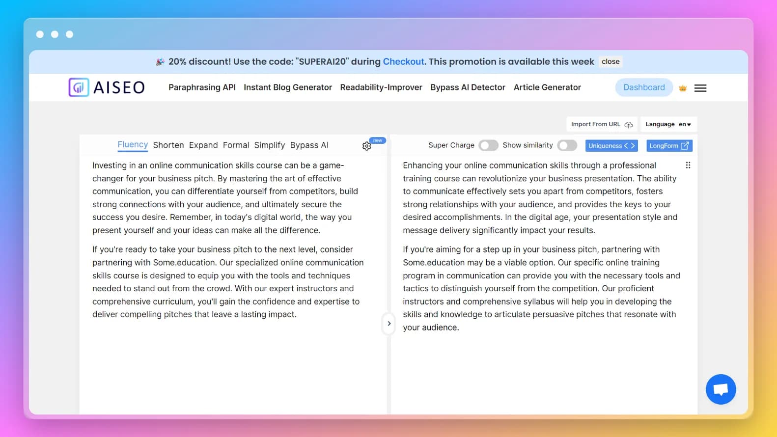 Elevate Your Writing: Experience the Power of Sentence Transformation