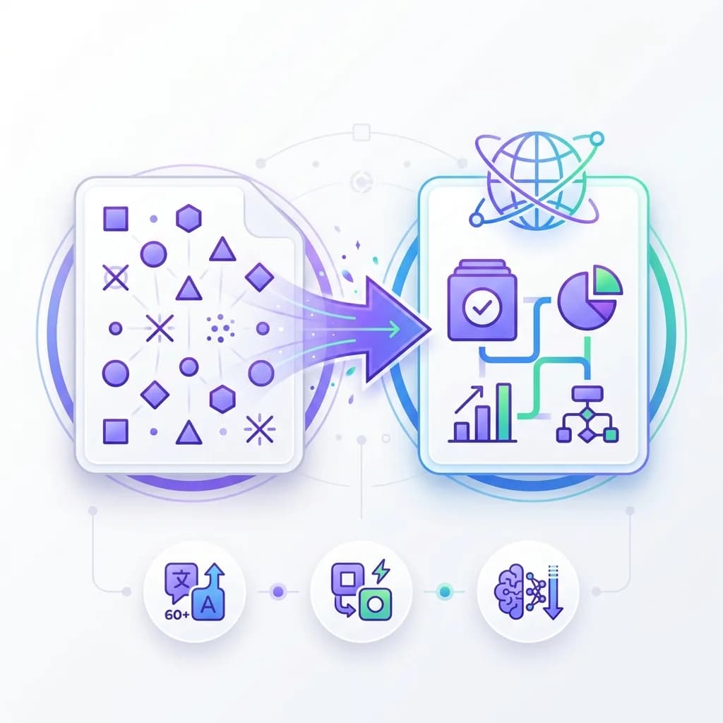 Multi-language text extraction